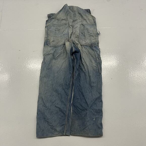 Vintage 40s Jack Rabbit Denim Workwear Overalls 36x28 - Picture 5 of 6